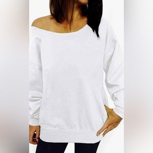 Off the shoulder long sleeve top